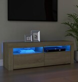 VidaXL Tv-meubel met LED-verlichting 120x35x40 cm sonoma eikenkleurig