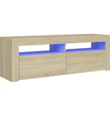 VidaXL Tv-meubel met LED-verlichting 120x35x40 cm sonoma eikenkleurig