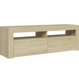 VidaXL Tv-meubel met LED-verlichting 120x35x40 cm sonoma eikenkleurig