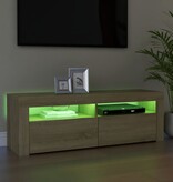 VidaXL Tv-meubel met LED-verlichting 120x35x40 cm sonoma eikenkleurig