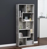 VidaXL Boekenkast 67x24x161 cm spaanplaat betongrijs