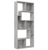 VidaXL Boekenkast 67x24x161 cm spaanplaat betongrijs