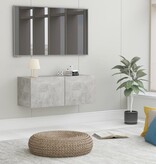 VidaXL Tv-meubel 80x30x30 cm bewerkt hout betongrijs