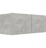 VidaXL Tv-meubel 80x30x30 cm bewerkt hout betongrijs