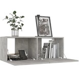 VidaXL Tv-meubel 80x30x30 cm bewerkt hout betongrijs