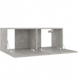 VidaXL Tv-meubel 80x30x30 cm bewerkt hout betongrijs