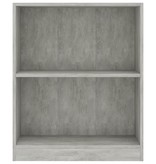 vidaXL Boekenkast 60x24x74,5 cm bewerkt hout betongrijs