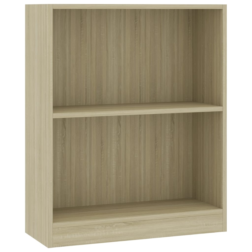 vidaXL Boekenkast 60x24x74,5 cm bewerkt hout sonoma eikenkleurig