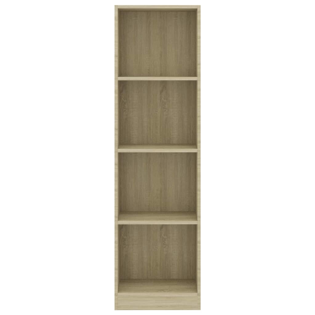 vidaXL Boekenkast met 4 schappen 40x24x142 cm bewerkt hout sonoma eik