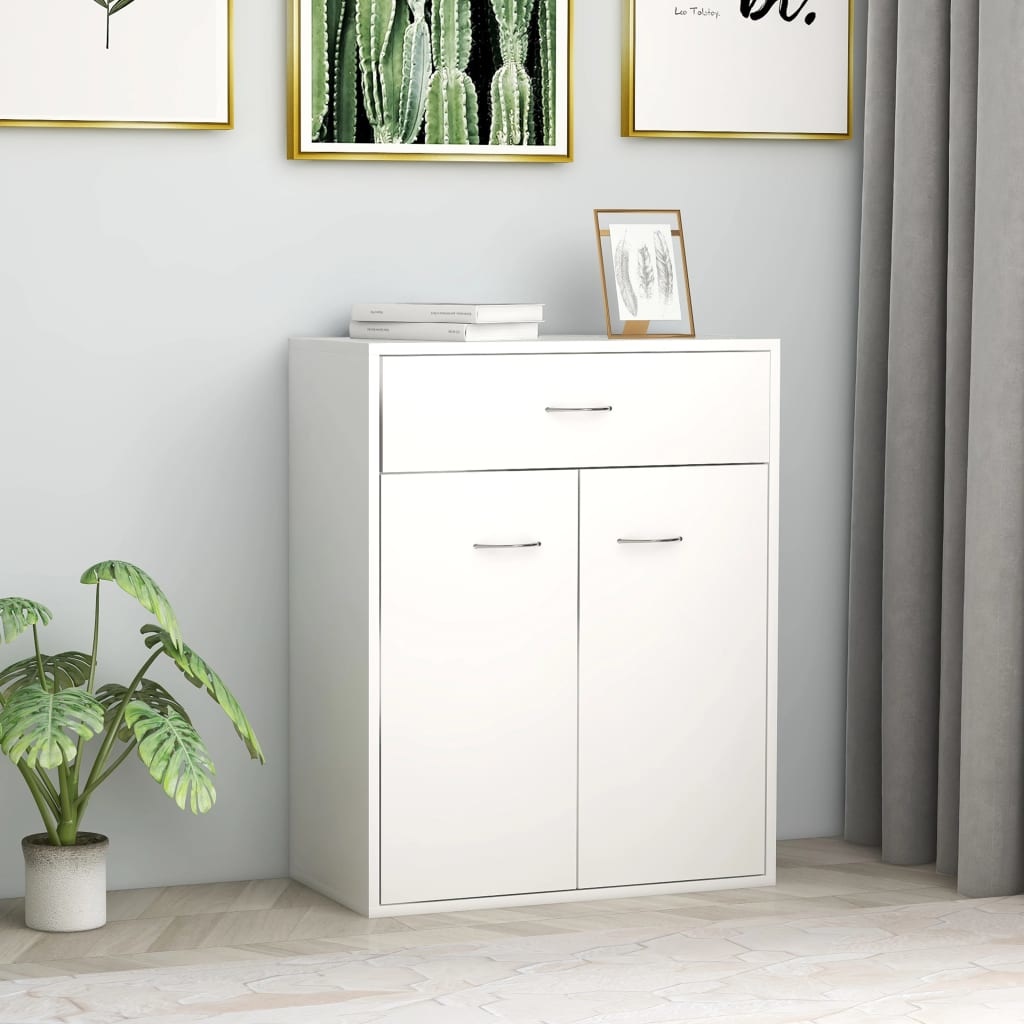 VidaXL Dressoir 60x30x75 cm spaanplaat wit