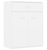 VidaXL Dressoir 60x30x75 cm spaanplaat wit