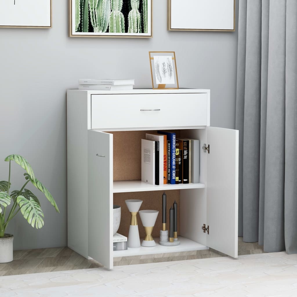 VidaXL Dressoir 60x30x75 cm spaanplaat wit
