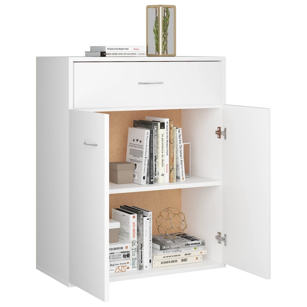 VidaXL Dressoir 60x30x75 cm spaanplaat wit