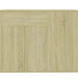 vidaXL Dressoir 88x30x70 cm bewerkt hout sonoma eikenkleurig