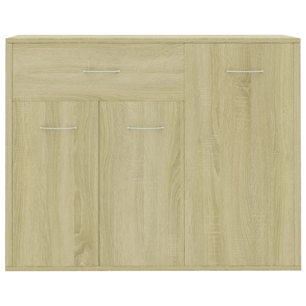 vidaXL Dressoir 88x30x70 cm bewerkt hout sonoma eikenkleurig