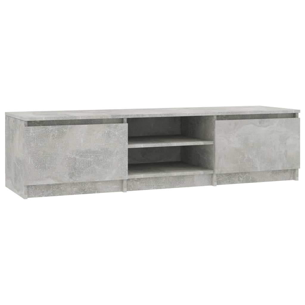 vidaXL Tv-meubel 140x40x35,5 cm bewerkt hout betongrijs