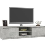 VidaXL Tv-meubel 140x40x35,5 cm bewerkt hout betongrijs