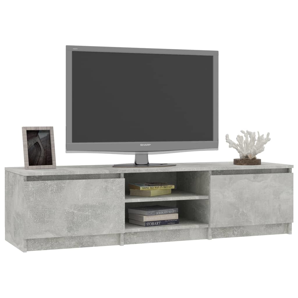 vidaXL Tv-meubel 140x40x35,5 cm bewerkt hout betongrijs