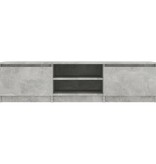 VidaXL Tv-meubel 140x40x35,5 cm bewerkt hout betongrijs