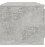 VidaXL Tv-meubel 140x40x35,5 cm bewerkt hout betongrijs
