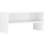 vidaXL Tv-meubel 80x40x40 cm bewerkt hout hoogglans wit