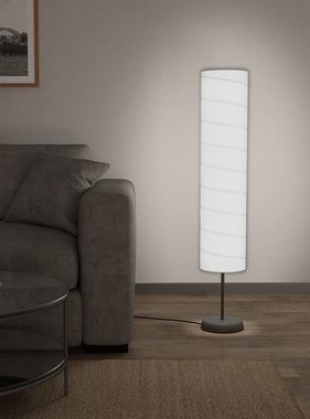 vidaXL Vloerlamp met standaard E27 121 cm wit