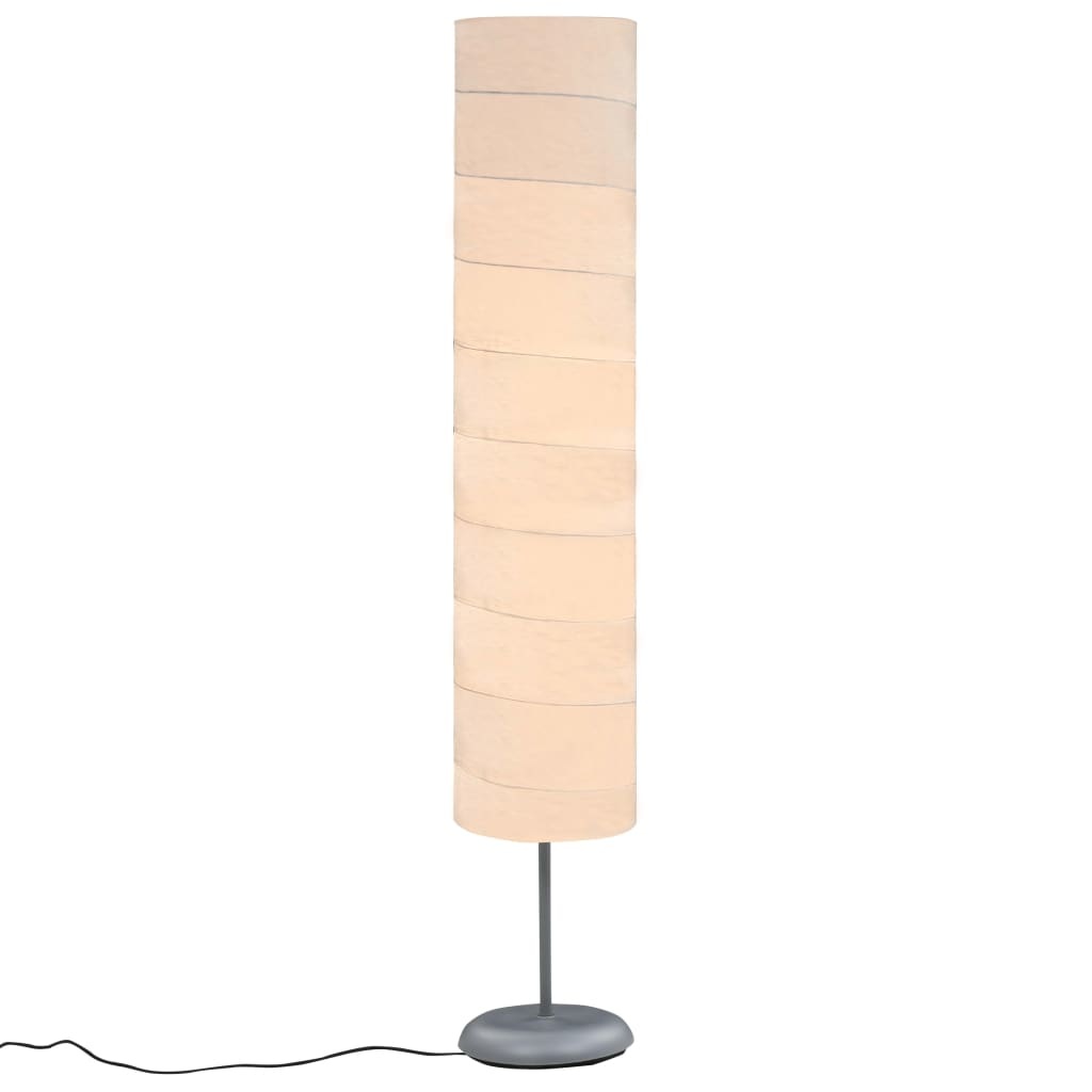 vidaXL Vloerlamp met standaard E27 121 cm wit