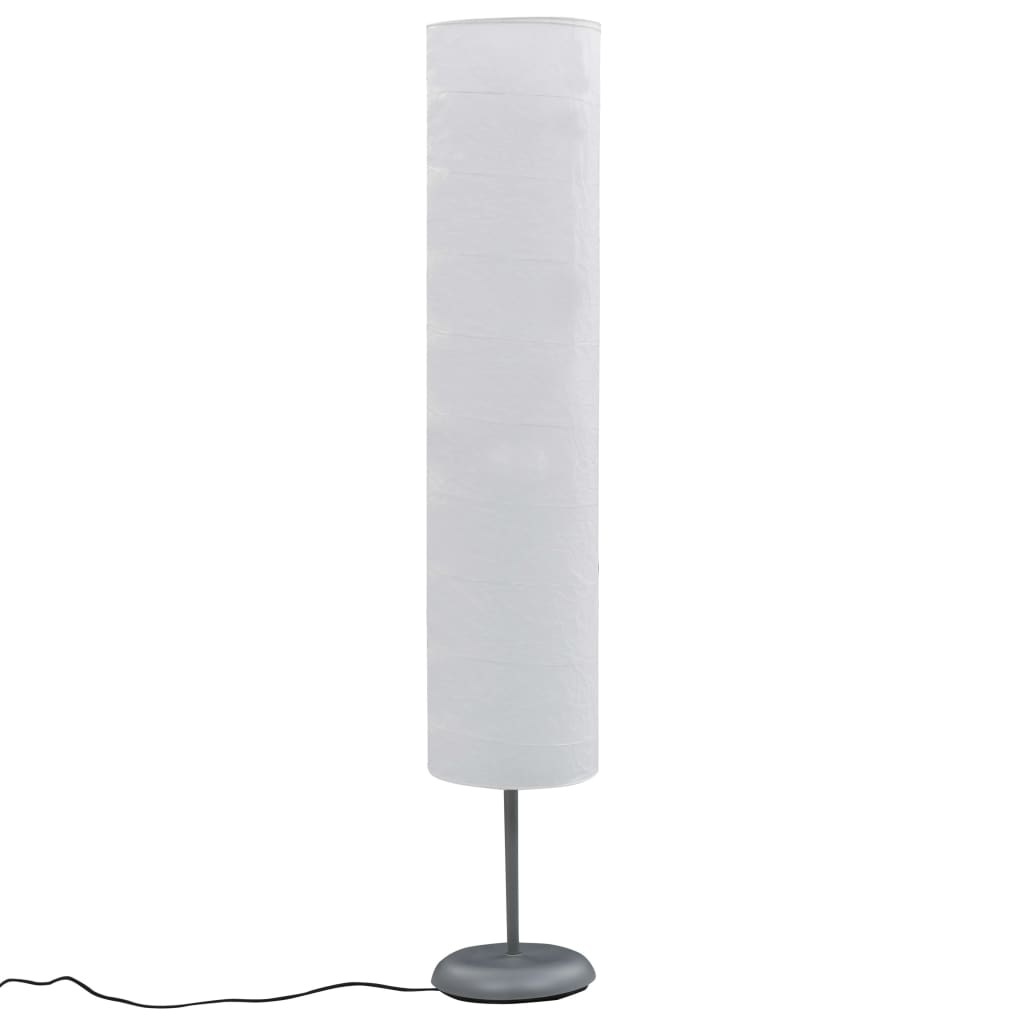 vidaXL Vloerlamp met standaard E27 121 cm wit