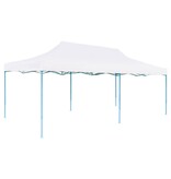 VidaXL Partytent pop-up met zijwanden 3x6 m staal wit