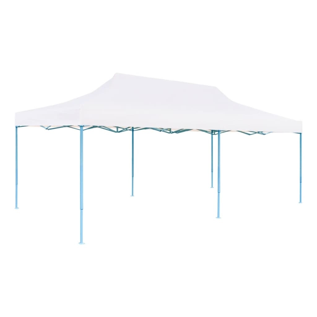 VidaXL Partytent pop-up met zijwanden 3x6 m staal wit