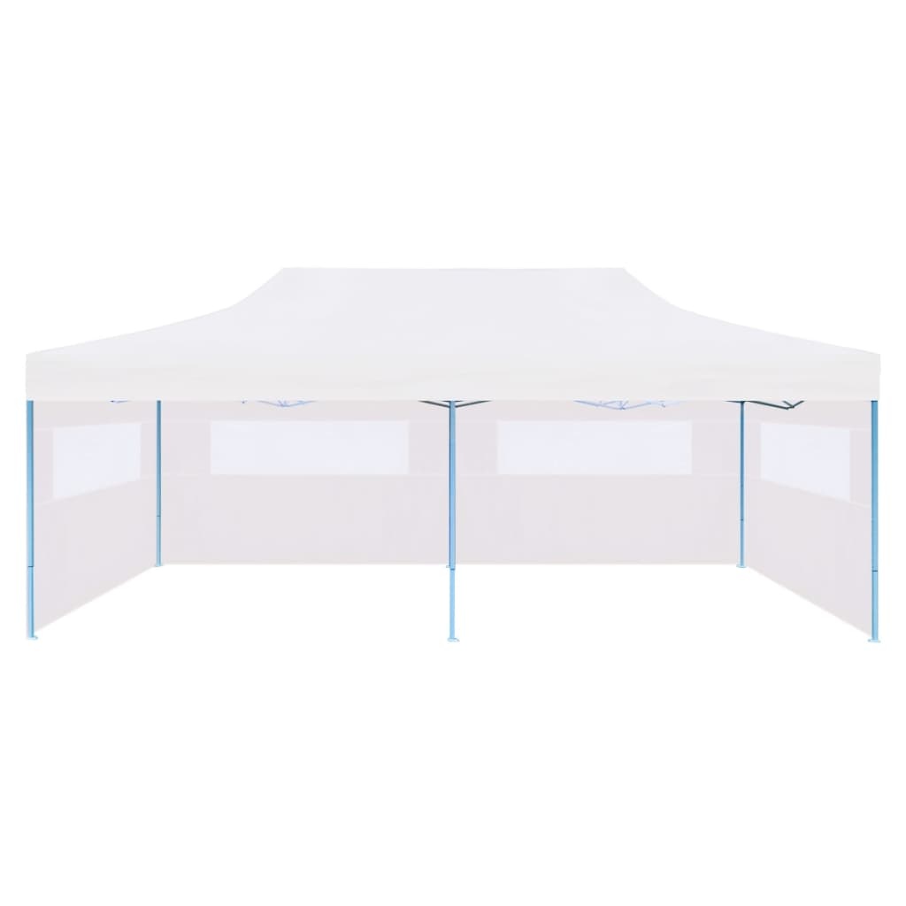 VidaXL Partytent pop-up met zijwanden 3x6 m staal wit