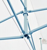 VidaXL Partytent pop-up met zijwanden 3x6 m staal wit