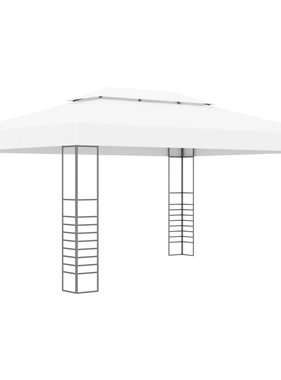 vidaXL Tuinprieel 4x3x2,7 m gepoedercoat staal wit