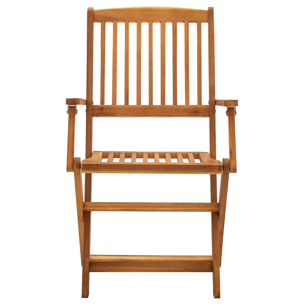 VidaXL Tuinstoelen inklapbaar 4 st massief acaciahout