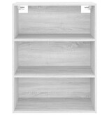 VidaXL Hangkast 69,5x32,5x90 cm grijs sonoma eikenkleurig