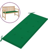 VidaXL Tuinbankkussen 120x50x3 cm groen