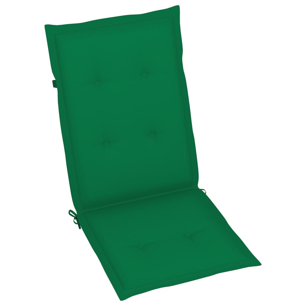 vidaXL Tuinstoelkussens 4 st 120x50x3 cm groen