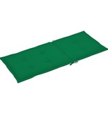 vidaXL Tuinstoelkussens 4 st 120x50x3 cm groen