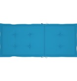 vidaXL Tuinstoelkussens 4 st 120x50x3 cm blauw