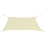 VidaXL Zonnescherm rechthoekig 2x4 m oxford stof crèmekleurig