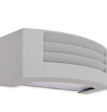 vidaXL Wandlamp buiten grijs aluminium