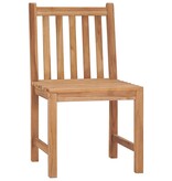 VidaXL Tuinstoelen 6 st met kussens massief teakhout