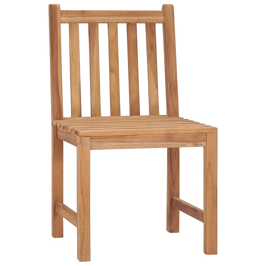 VidaXL Tuinstoelen 6 st met kussens massief teakhout