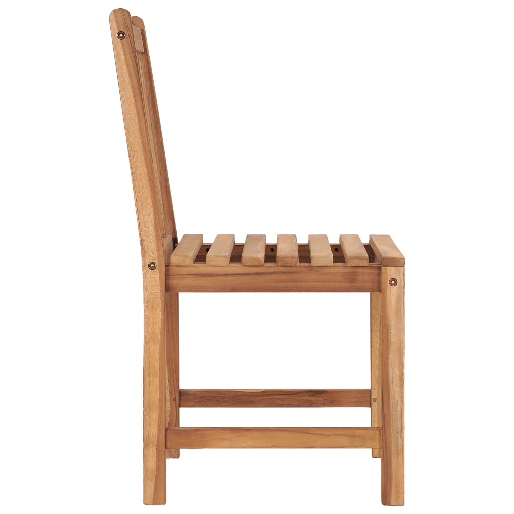 VidaXL Tuinstoelen 6 st met kussens massief teakhout