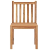 VidaXL Tuinstoelen 6 st massief teakhout
