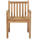 VidaXL Tuinstoelen 6 st met antracietkleurige kussens massief teakhout