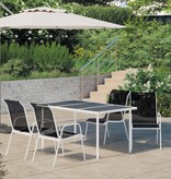 VidaXL 5-delige Tuinset staal zwart