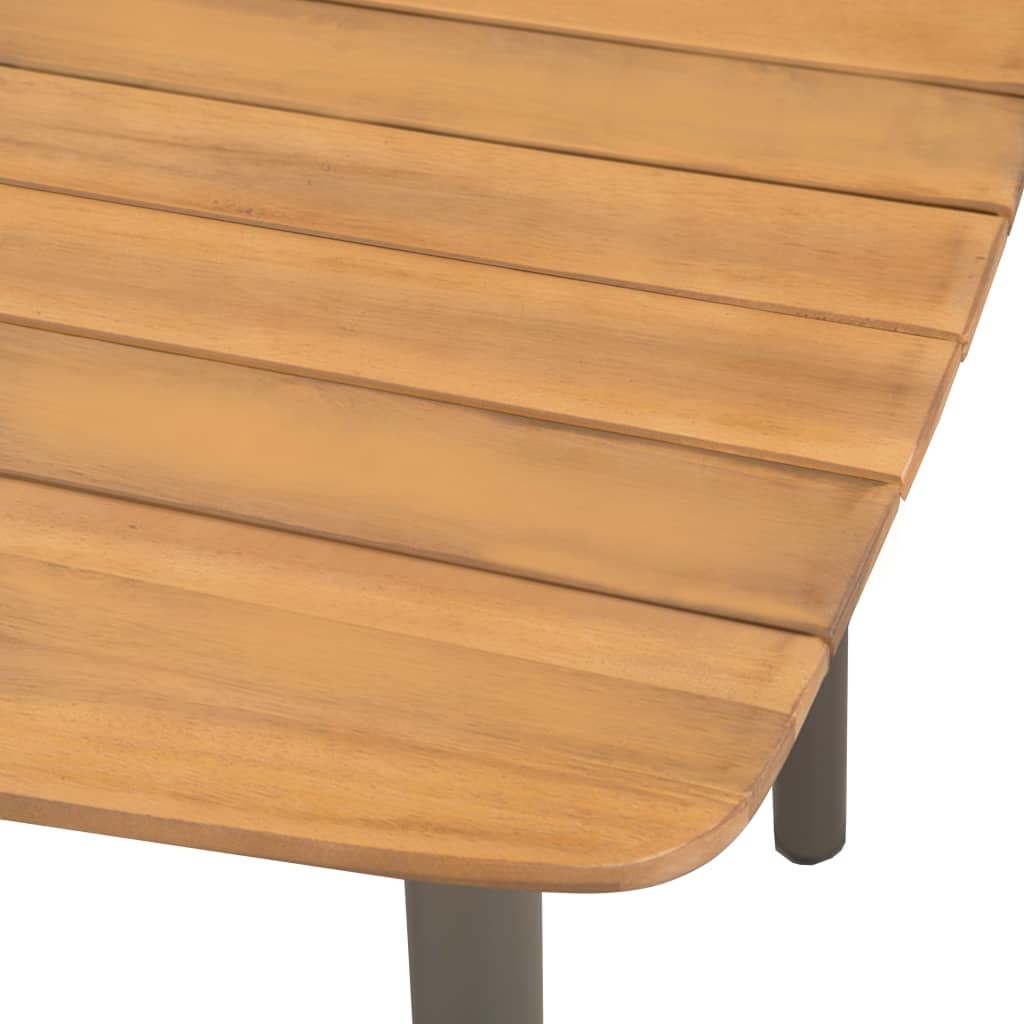 VidaXL 7-delige Tuinset poly rattan zwart