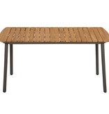 VidaXL 5-delige Tuinset poly rattan grijs