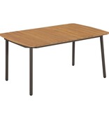 VidaXL 5-delige Tuinset poly rattan zwart